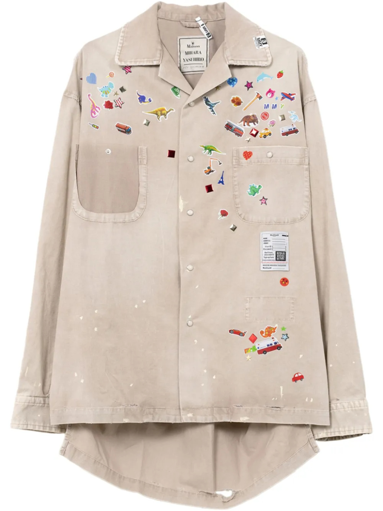 Рубашка Maison MIHARA YASUHIRO с нашивками, нейтральный
Рубашка Maison MIHARA YASUHIRO с нашивками, нейтральный