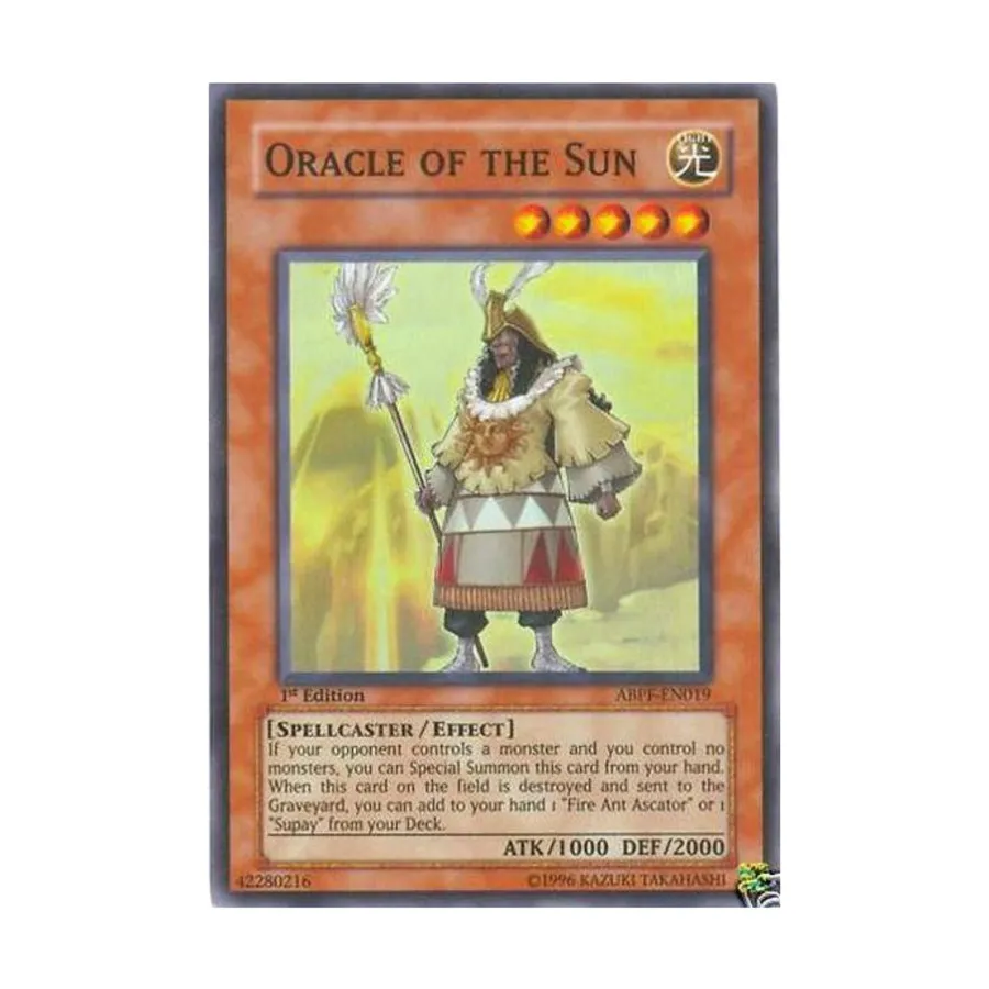 CCG Оракул Солнца (Супер Редкий), Yu-Gi-Oh - Absolute Powerforce - Singles