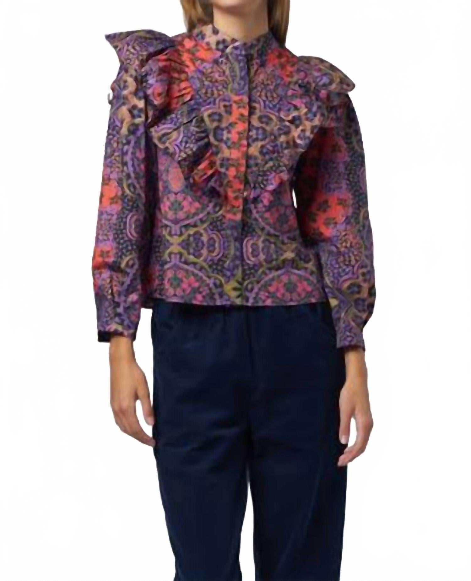 Топ Callie с принтом в цвете опал XIRENA, Opal 
Топ Callie с принтом в цвете опал XIRENA, Opal