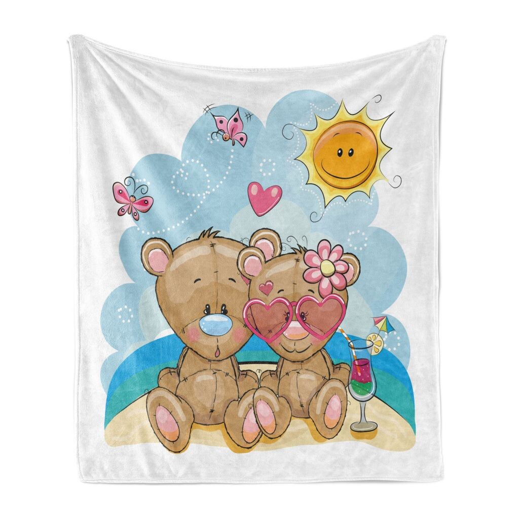 Мягкое фланелевое флисовое одеяло ABAKUHAUS Funny Bear, «Романтические мишки на пляже», уютный плюш для использования в помещении и на улице, 125 x 175 см, разноцветное
Мягкое фланелевое флисовое одеяло ABAKUHAUS Funny Bear, «Романтические мишки на пляже», уютный плюш для использования в помещении и на улице, 125 x 175 см, разноцветное