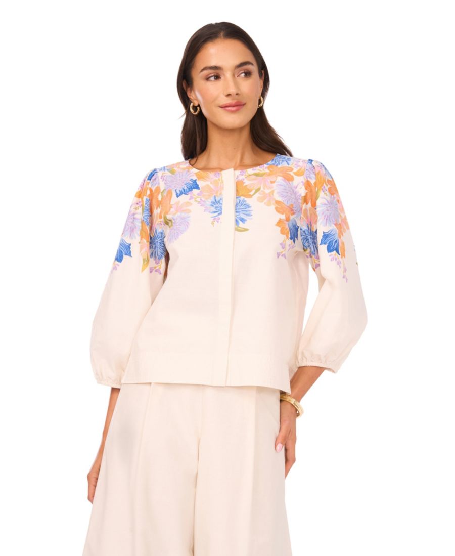 Женская футболка с круглым вырезом Vince Camuto, Soft Cream
Женская футболка с круглым вырезом Vince Camuto, Soft Cream