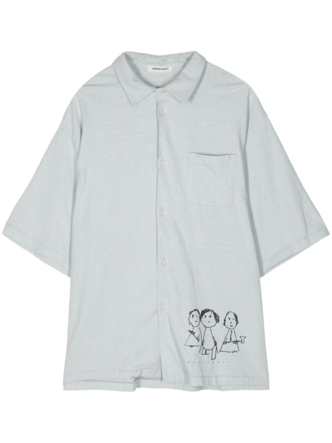 Рубашка с графичным принтом Undercover, синий
Рубашка с графичным принтом Undercover, синий