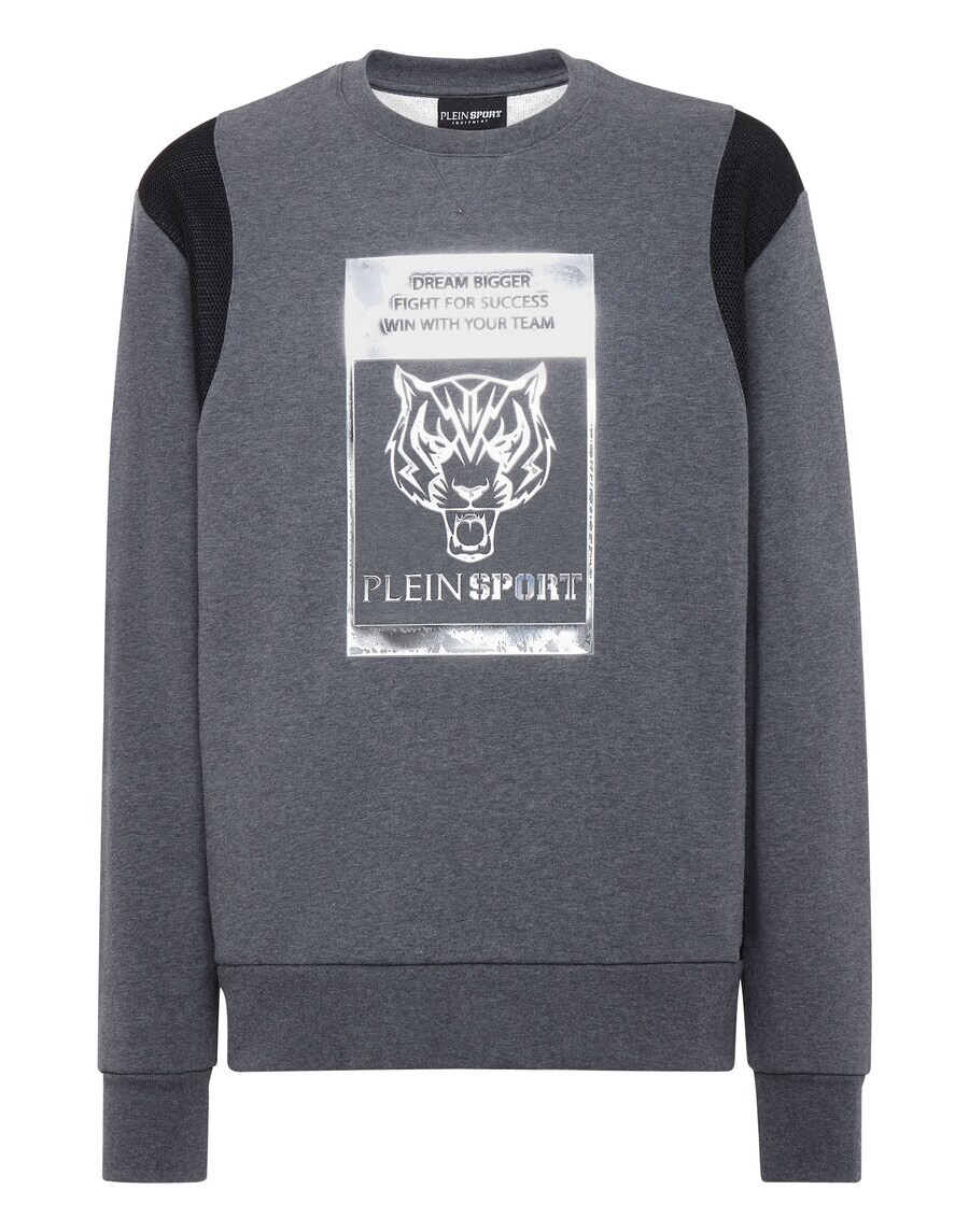 Свитер Plein Sport Sweatshirt Tiger, темно-серый 
Свитер Plein Sport Sweatshirt Tiger, темно-серый