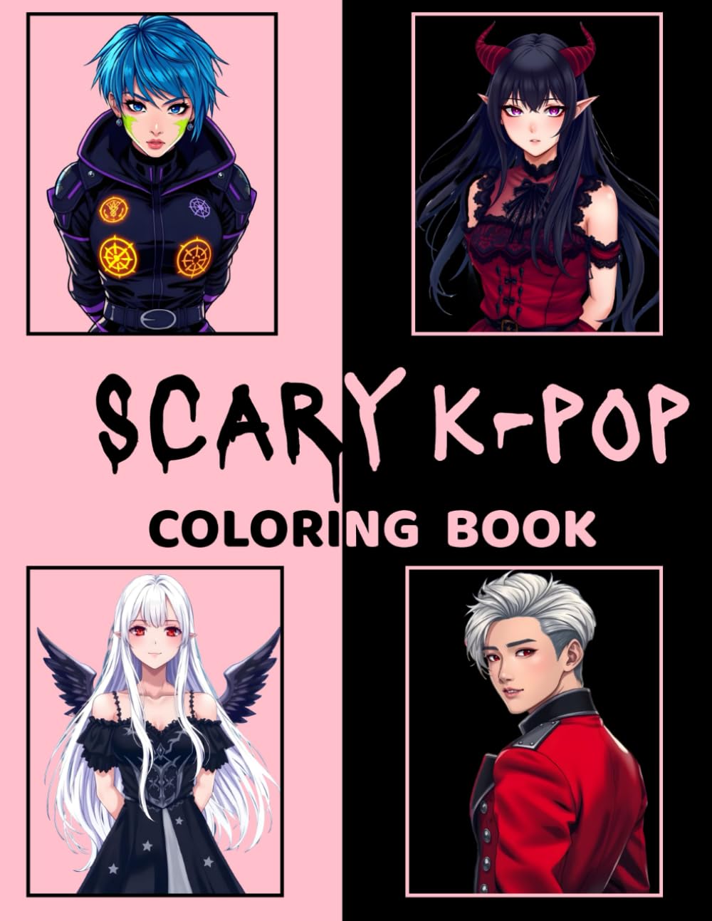 Scary K-Pop Coloring Book: 30 Horror Idol Illustrations (Independently published)
Scary K-Pop Coloring Book: 30 Horror Idol Illustrations (Independently published)