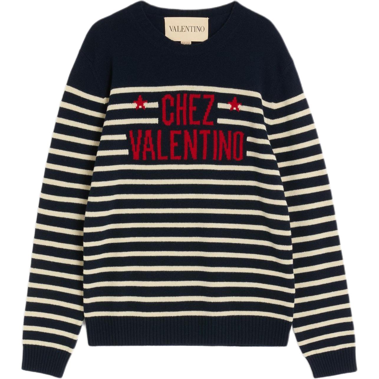 Свитер Striped Logo Detailed Crewneck Jumper Valentino, синий
Свитер Striped Logo Detailed Crewneck Jumper Valentino, синий