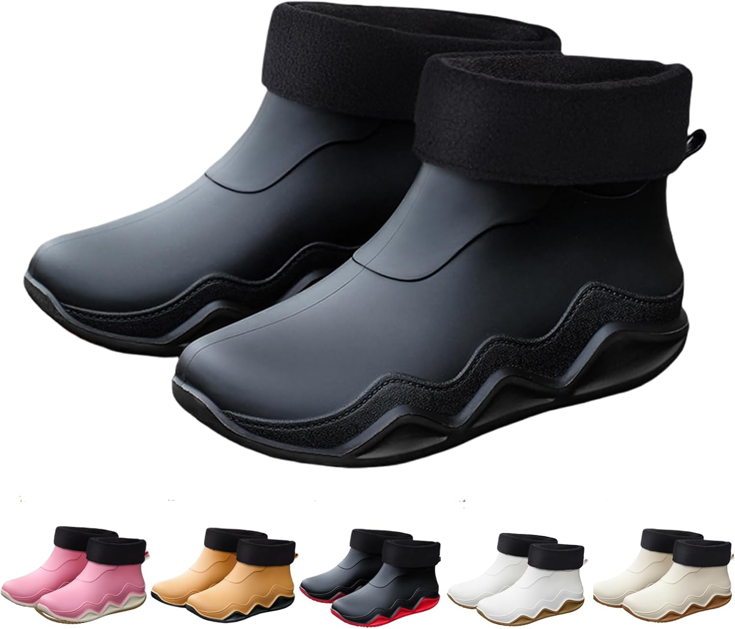Модные дождевые ботинки Gezolligheid для мужчин и женщин, пара, противоскользящие, износостойкие, водонепроницаемые, для работы на улице, рыбалки и путешествий, черный
Модные дождевые ботинки Gezolligheid для мужчин и женщин, пара, противоскользящие, износостойкие, водонепроницаемые, для работы на улице, рыбалки и путешествий, черный