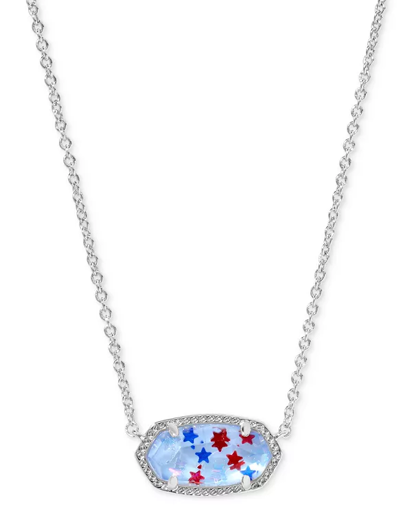 Ожерелье с подвеской Элиза из латуни, покрытой 14-каратным золотом и стеклом Kendra Scott, silver/white/blue
Ожерелье с подвеской Элиза из латуни, покрытой 14-каратным золотом и стеклом Kendra Scott, silver/white/blue
