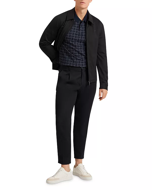 Поло Eduard с коротким рукавом и квадратным жаккардовым узором Ted Baker, синий
Поло Eduard с коротким рукавом и квадратным жаккардовым узором Ted Baker, синий