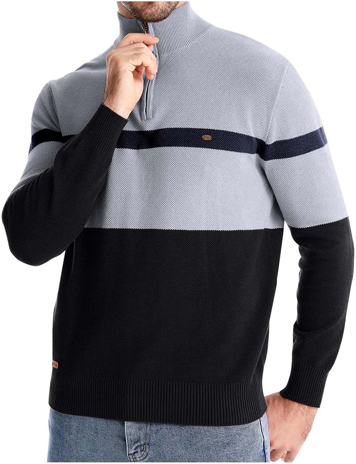 Свитер-поло Muscularfit с длинным рукавом и молнией на четверть, цветной блок, легкий вязаный, повседневный, приталенный, теплый
Свитер-поло Muscularfit с длинным рукавом и молнией на четверть, цветной блок, легкий вязаный, повседневный, приталенный, теплый