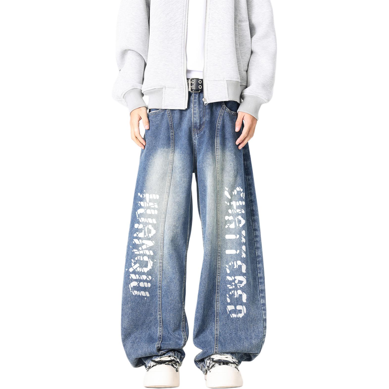 Джинсы Unisex Moderate Scimitar HUANQIU, синий (белый)
Джинсы Unisex Moderate Scimitar HUANQIU, синий (белый)