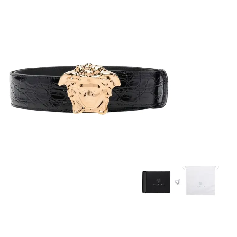 VERSACE Ремень из коровьей кожи мужской черный шириной 3 см, Black
VERSACE Ремень из коровьей кожи мужской черный шириной 3 см, Black