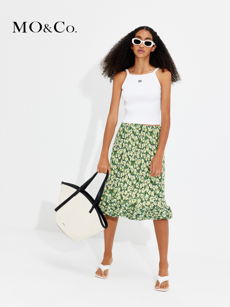 Юбка плиссированная Moco с высокой талией и цветочным принтом, зеленый / желтый
Юбка плиссированная Moco с высокой талией и цветочным принтом, зеленый / желтый