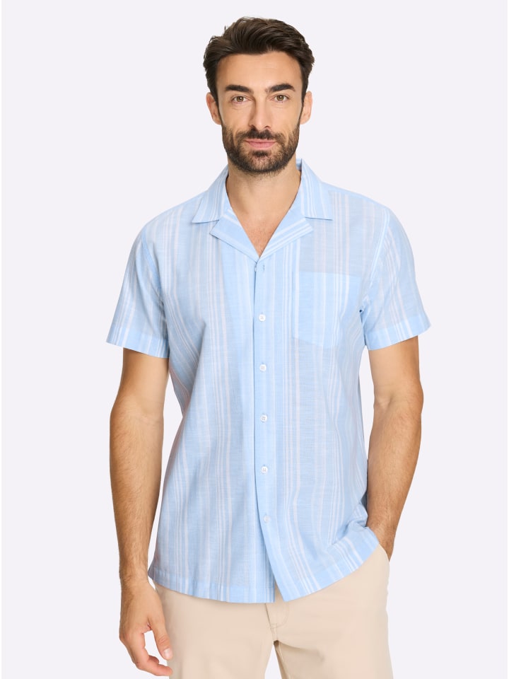 Рубашка с короткими рукавами в светло-голубую и белую полоску WITT WEIDEN
Рубашка с короткими рукавами в светло-голубую и белую полоску WITT WEIDEN