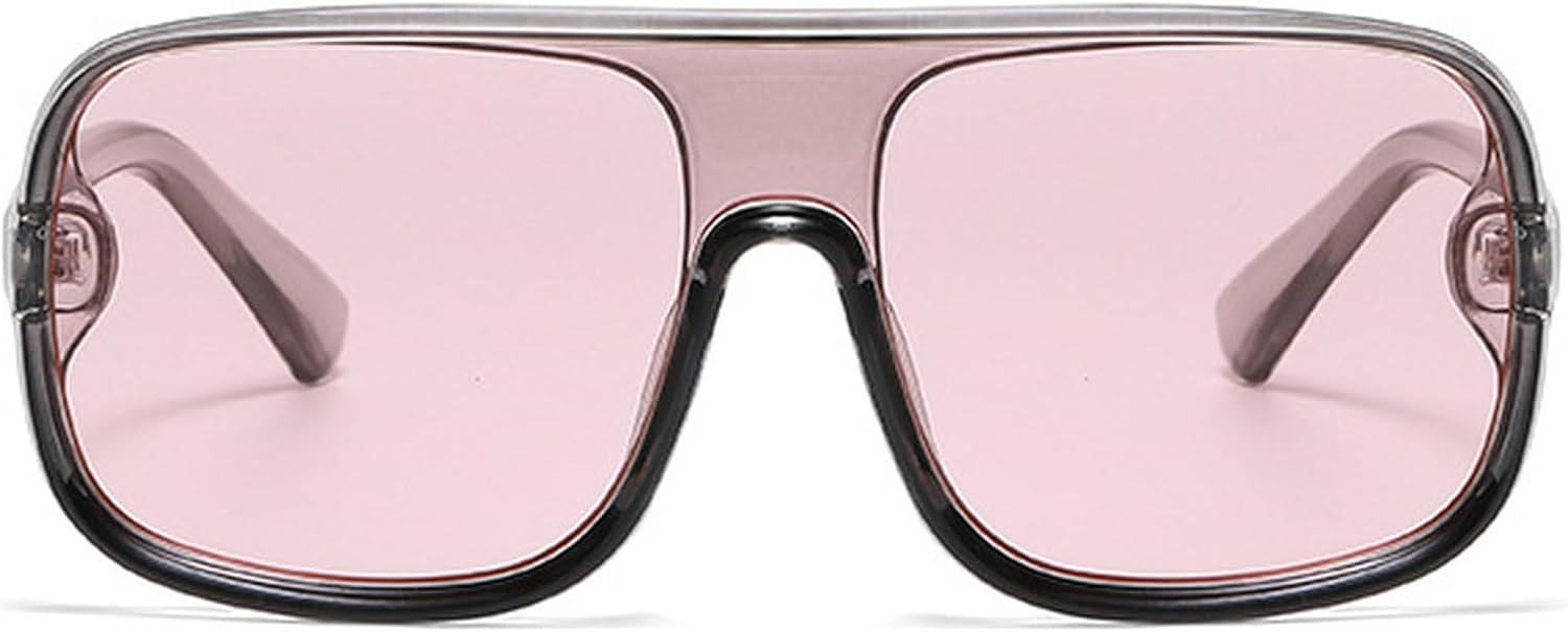 Модные солнцезащитные очки большого размера квадратной формы для женщин, ретро-очки с заклепками, солнцезащитные очки с градиентным зеркальным покрытием и защитой от УФ-излучения UV400 для мужчин mincl, Pink
Модные солнцезащитные очки большого размера квадратной формы для женщин, ретро-очки с заклепками, солнцезащитные очки с градиентным зеркальным покрытием и защитой от УФ-излучения UV400 для мужчин mincl, Pink