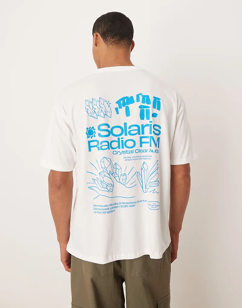 Футболка свободного кроя ASOS DESIGN белого цвета с принтом спереди и сзади
Футболка свободного кроя ASOS DESIGN белого цвета с принтом спереди и сзади