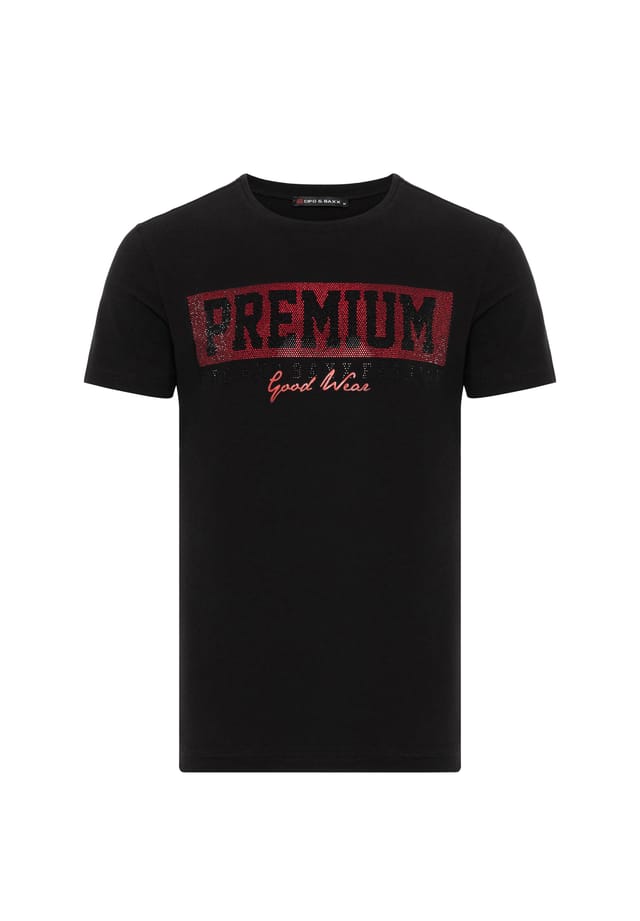 Футболка с принтом из стразов Cipo & Baxx, черный
Футболка с принтом из стразов Cipo & Baxx, черный