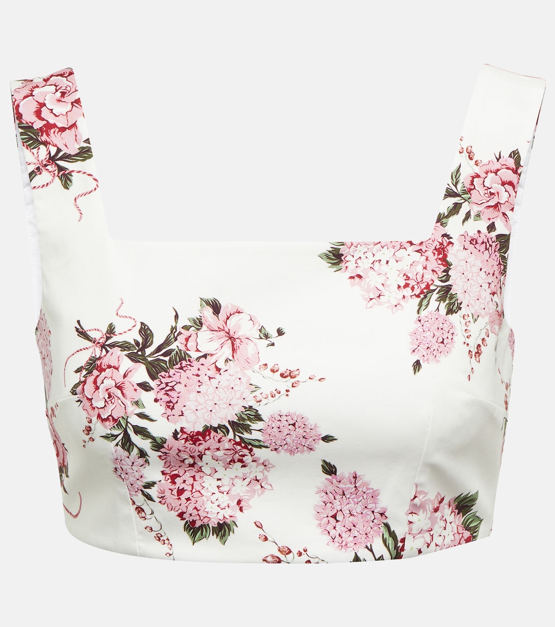 Укороченный топ из хлопка с цветочным принтом Джинни Emilia Wickstead, Pink Hydrangeas
Укороченный топ из хлопка с цветочным принтом Джинни Emilia Wickstead, Pink Hydrangeas