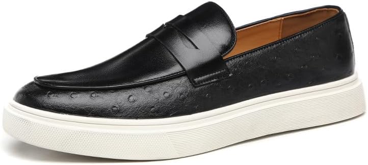 Мужские кожаные лоферы на платформе с монетницей, мягкие и удобные, с круглым носком, без шнурков, повседневная деловая обувь Rzdysq, черный
Мужские кожаные лоферы на платформе с монетницей, мягкие и удобные, с круглым носком, без шнурков, повседневная деловая обувь Rzdysq, черный