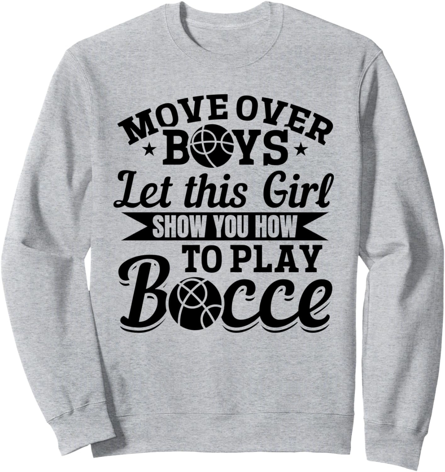 Подвиньтесь, парни! Пусть эта девушка покажет вам, как играть в бочче! Толстовка, серая Petanque Bocce Ball Player Girls
Подвиньтесь, парни! Пусть эта девушка покажет вам, как играть в бочче! Толстовка, серая Petanque Bocce Ball Player Girls