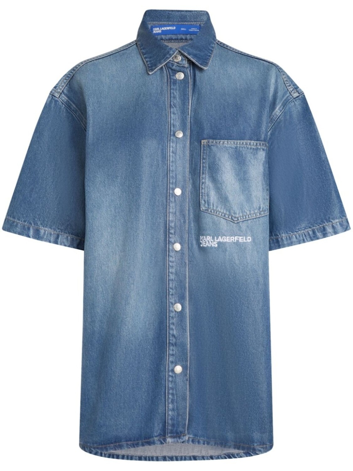 Рубашка с вышитым логотипом Karl Lagerfeld Jeans, синий
Рубашка с вышитым логотипом Karl Lagerfeld Jeans, синий