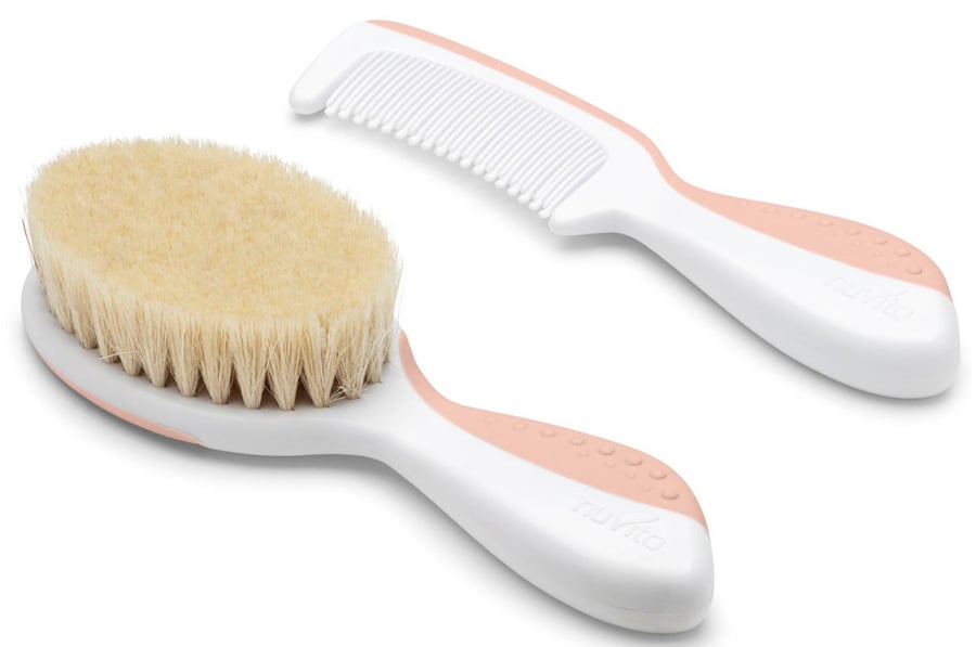 РАСЧЕСКА И ЩЕТКА Натуральная щетина 0 м+ Светло-розовый Nuvita 
РАСЧЕСКА И ЩЕТКА Натуральная щетина 0 м+ Светло-розовый Nuvita