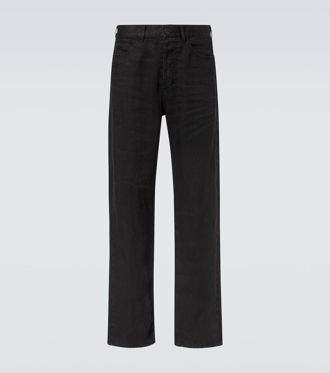 Хартли прямые льняные джинсы средней посадки The Row, черный
Хартли прямые льняные джинсы средней посадки The Row, черный