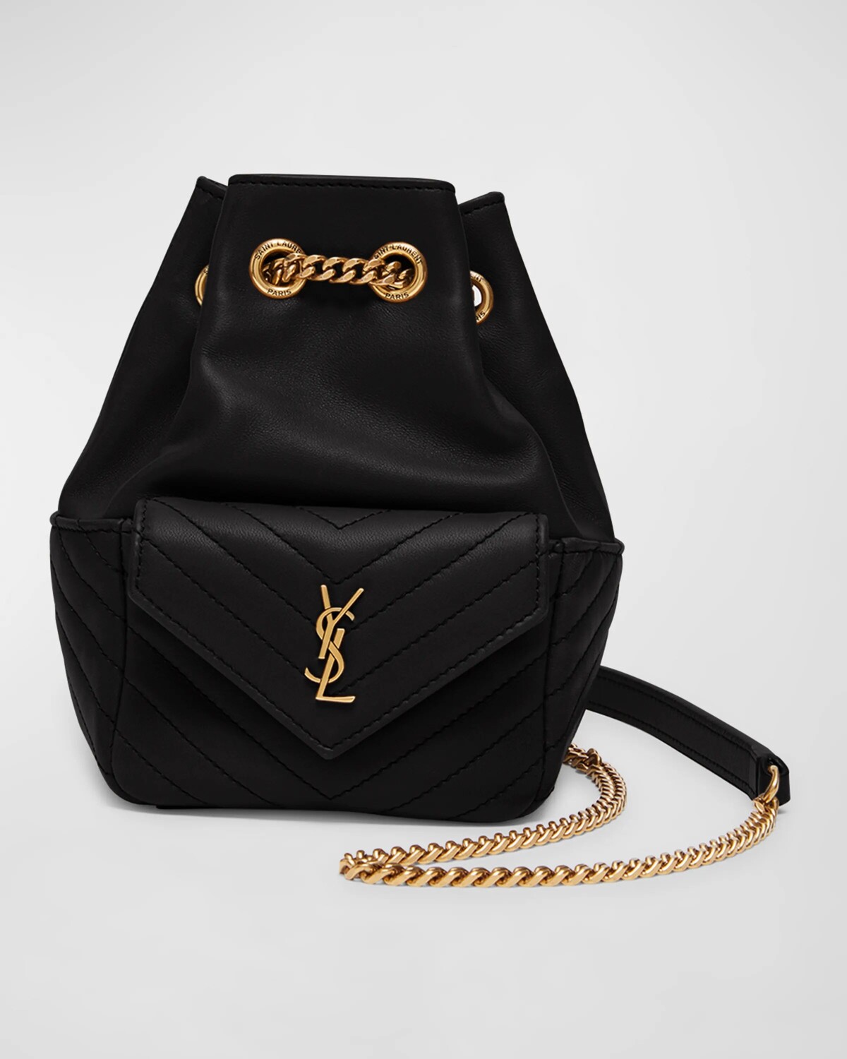 Сумка-ведро Joe Mini YSL из гладкой кожи с регулируемым ремешком Saint Laurent, цвет Noir
Сумка-ведро Joe Mini YSL из гладкой кожи с регулируемым ремешком Saint Laurent, цвет Noir