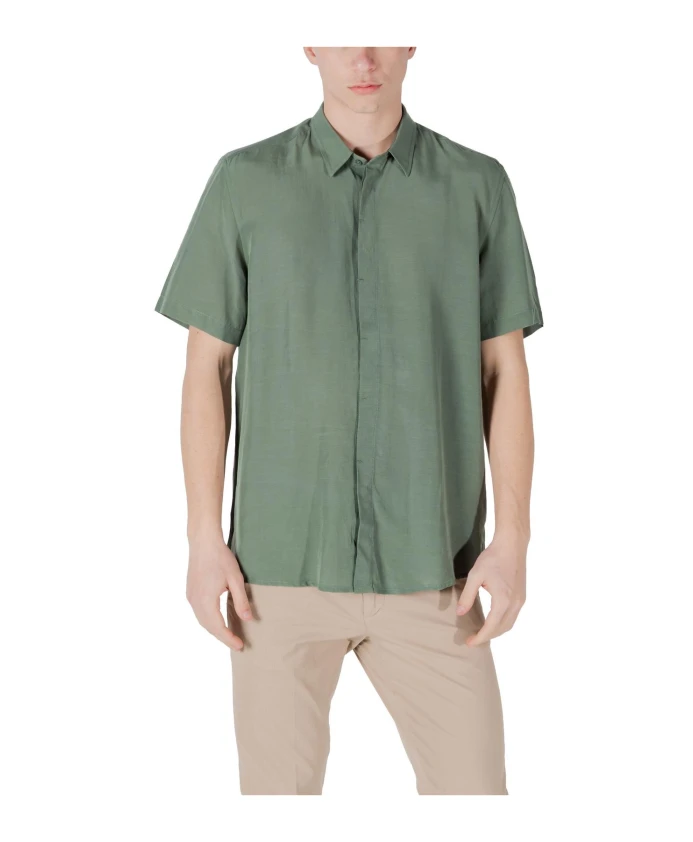 Зеленая повседневная рубашка с короткими рукавами Antony Morato, зеленый
Зеленая повседневная рубашка с короткими рукавами Antony Morato, зеленый