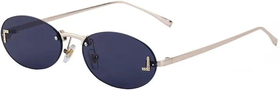 Овальные солнцезащитные очки для женщин в стиле ретро с градиентной металлической оправой без рамки, для мужчин, для активного отдыха и вождения MTZJH, 1
Овальные солнцезащитные очки для женщин в стиле ретро с градиентной металлической оправой без рамки, для мужчин, для активного отдыха и вождения MTZJH, 1