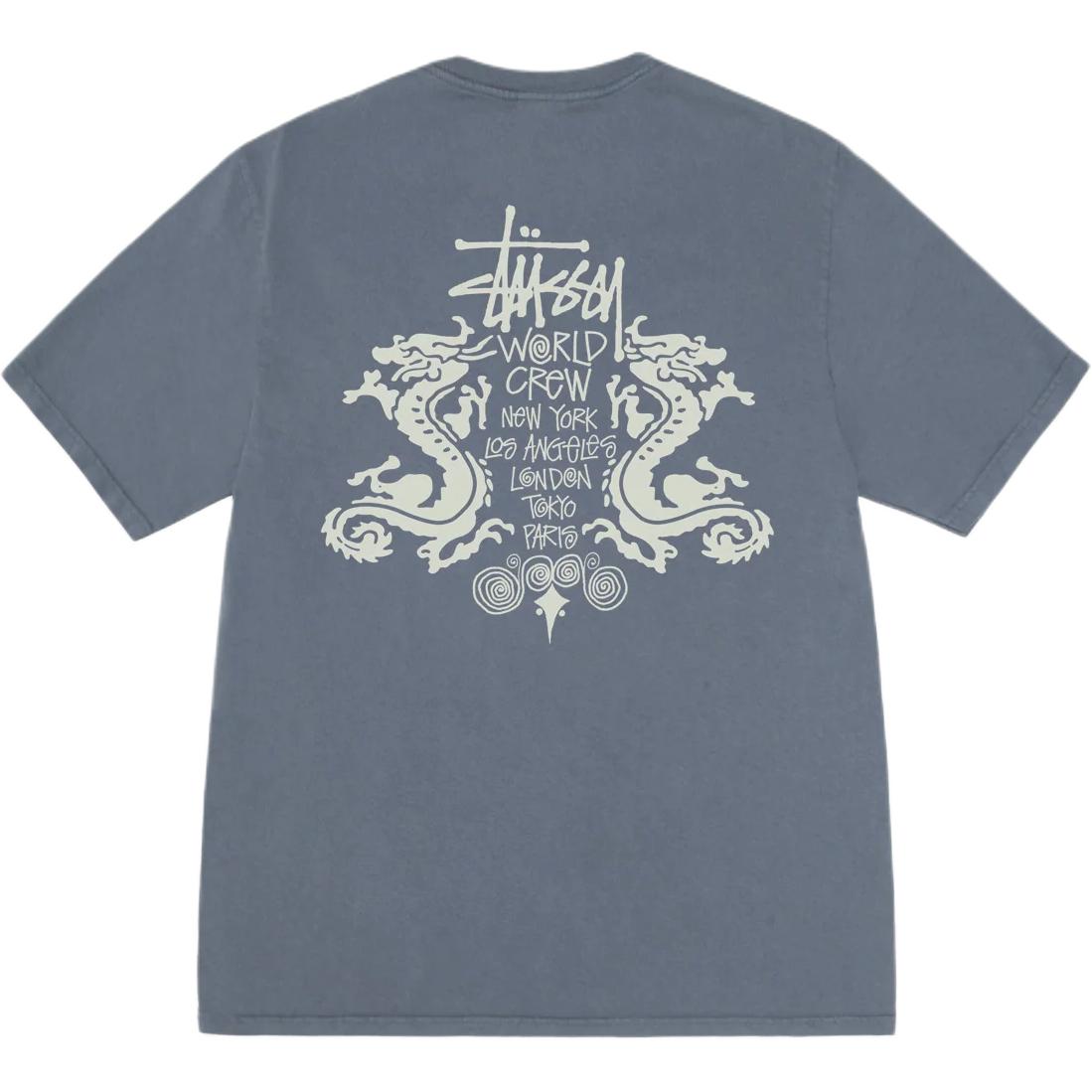 Футболка Double Dragon с пигментной окраской Stussy, синий
Футболка Double Dragon с пигментной окраской Stussy, синий