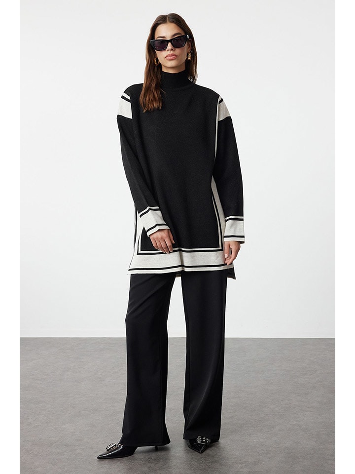 Свитер trendyol, черный/серый
Свитер trendyol, черный/серый