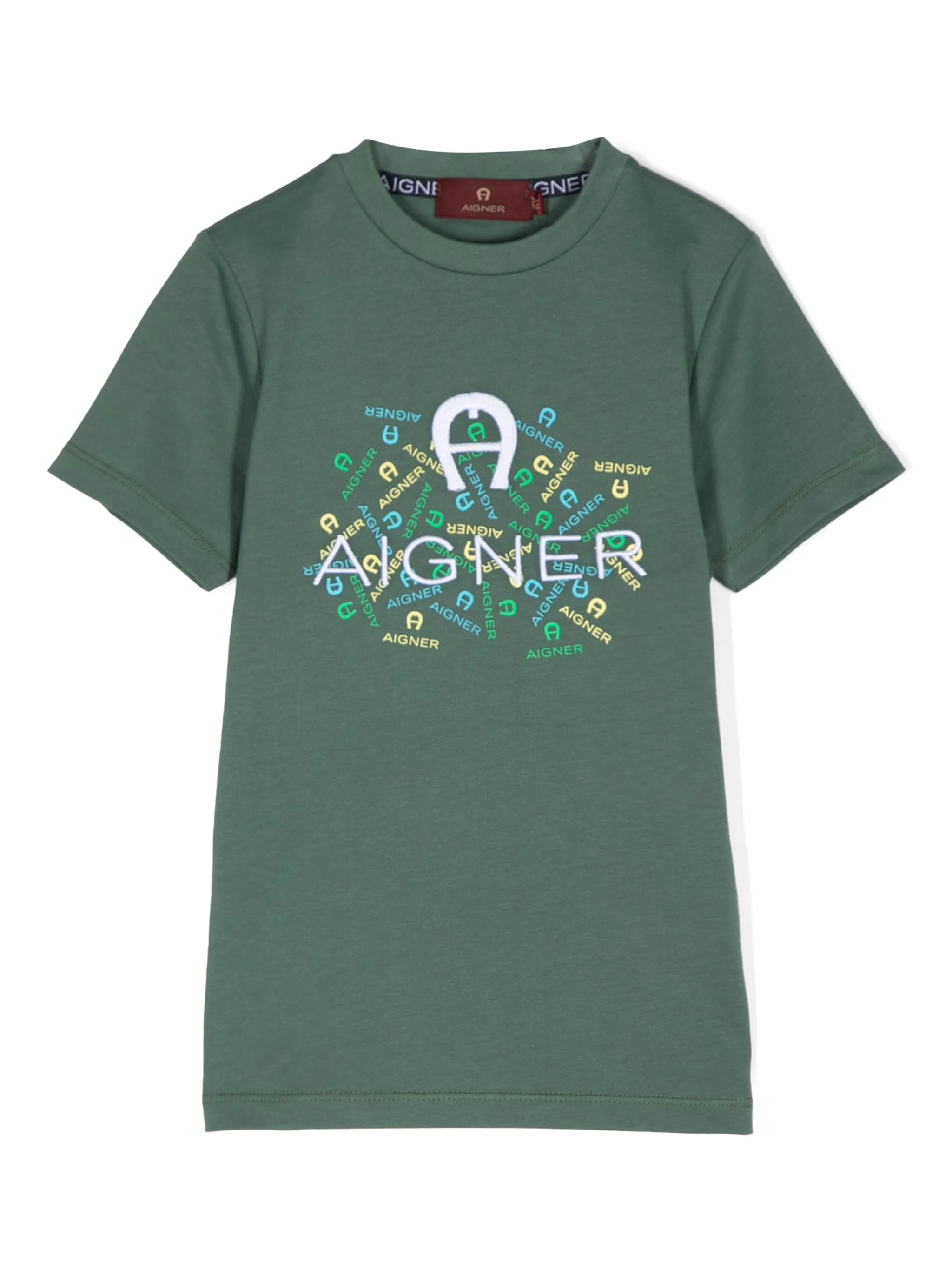 Футболка с вышитым логотипом Aigner Kids, зеленый
Футболка с вышитым логотипом Aigner Kids, зеленый