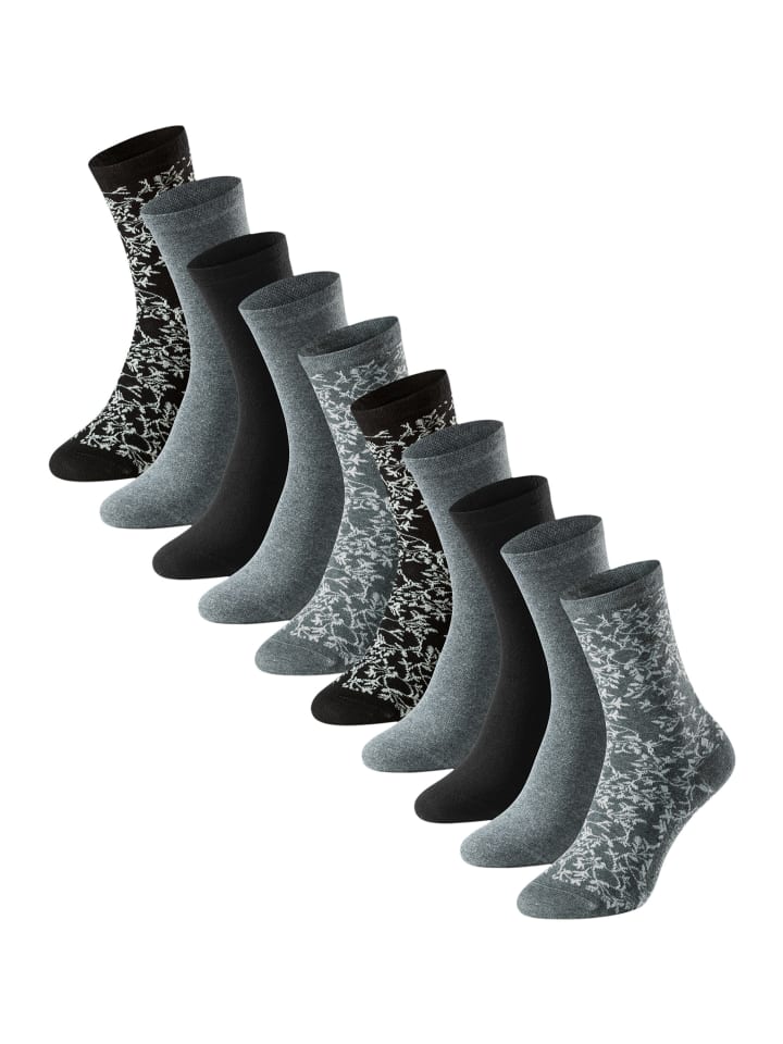 Носки Schiesser, черный/серый
Носки Schiesser, черный/серый