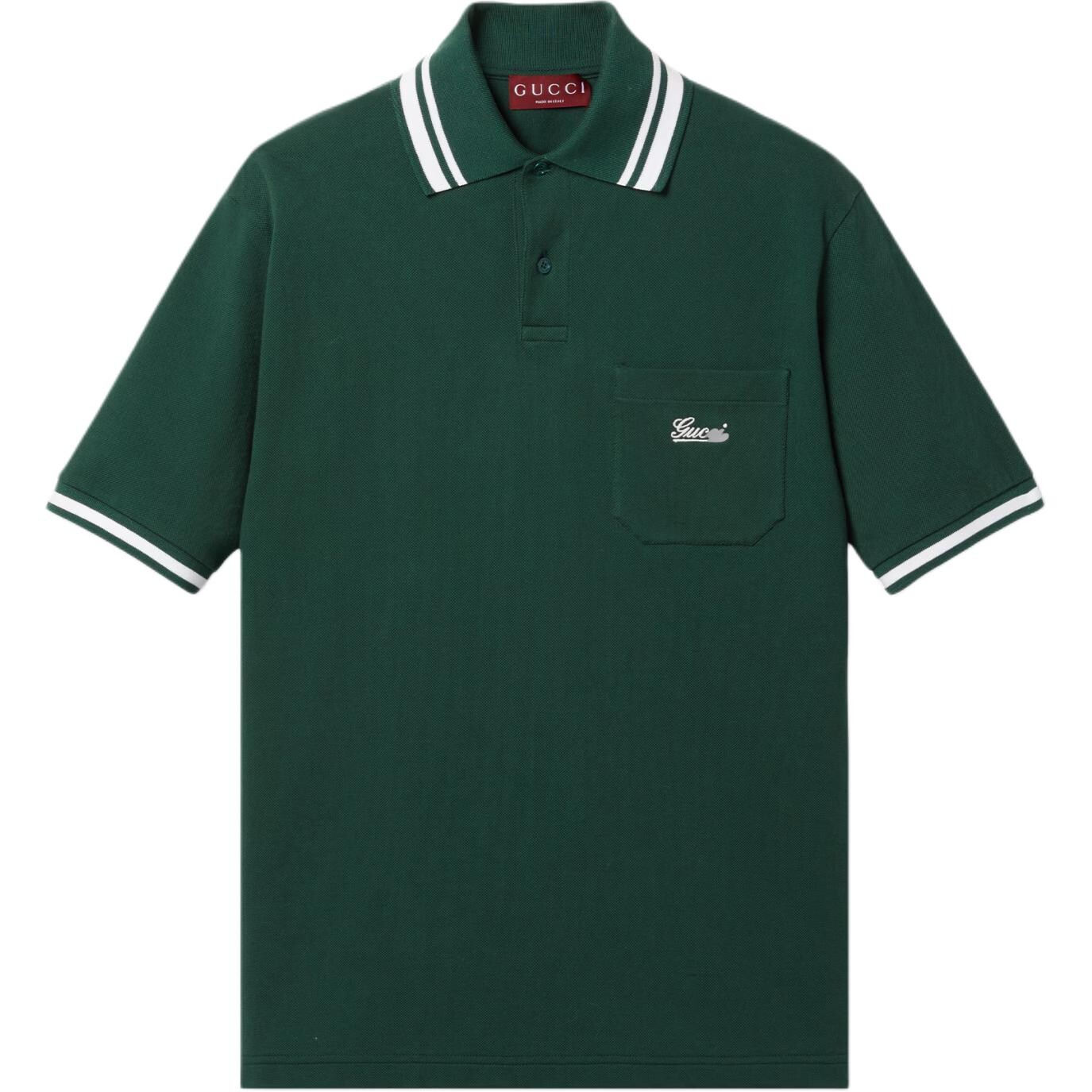 Рубашка поло мужская зеленая Gucci, зеленый
Рубашка поло мужская зеленая Gucci, зеленый