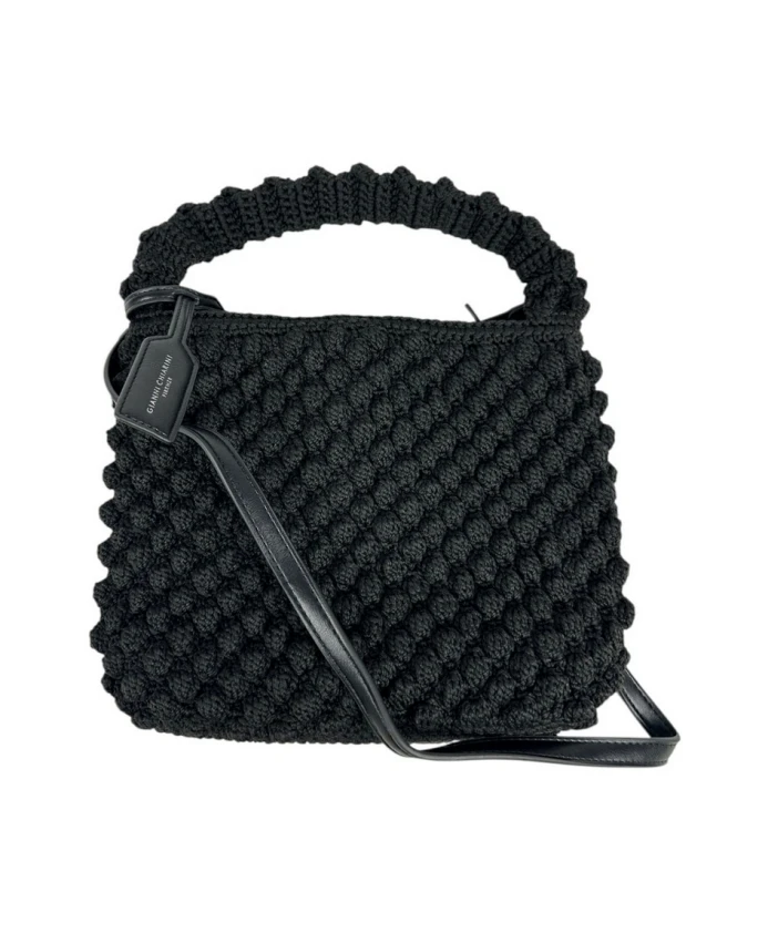 Черная сумка-ведро с помпонами Gianni Chiarini, черный
Черная сумка-ведро с помпонами Gianni Chiarini, черный