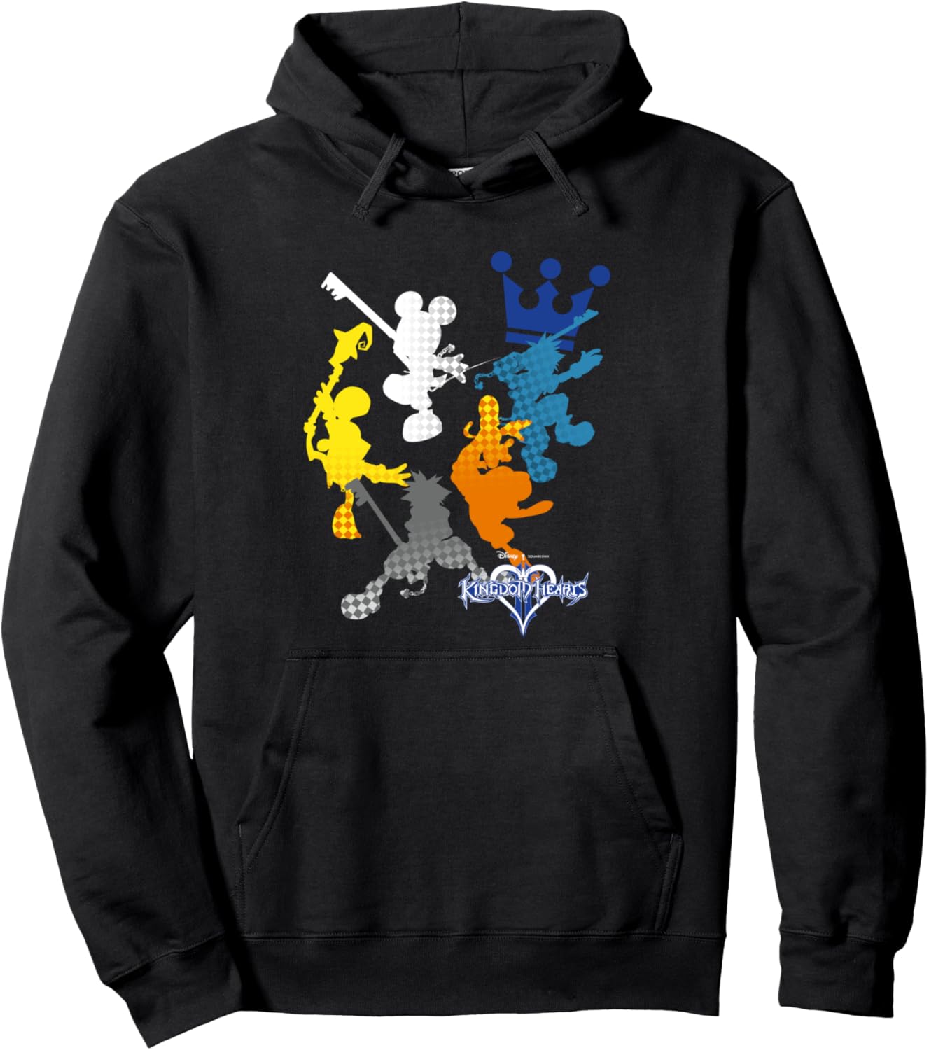 Худи с силуэтом главного героя из игры Disney Kingdom Hearts в шахматном порядке, черный
Худи с силуэтом главного героя из игры Disney Kingdom Hearts в шахматном порядке, черный