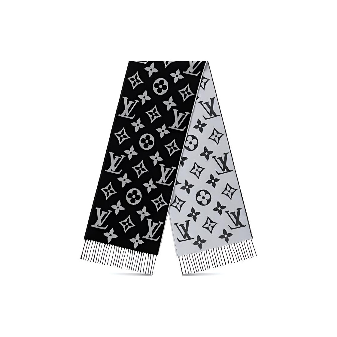 LOUIS VUITTON Вязаный шарф унисекс, Black 
LOUIS VUITTON Вязаный шарф унисекс, Black