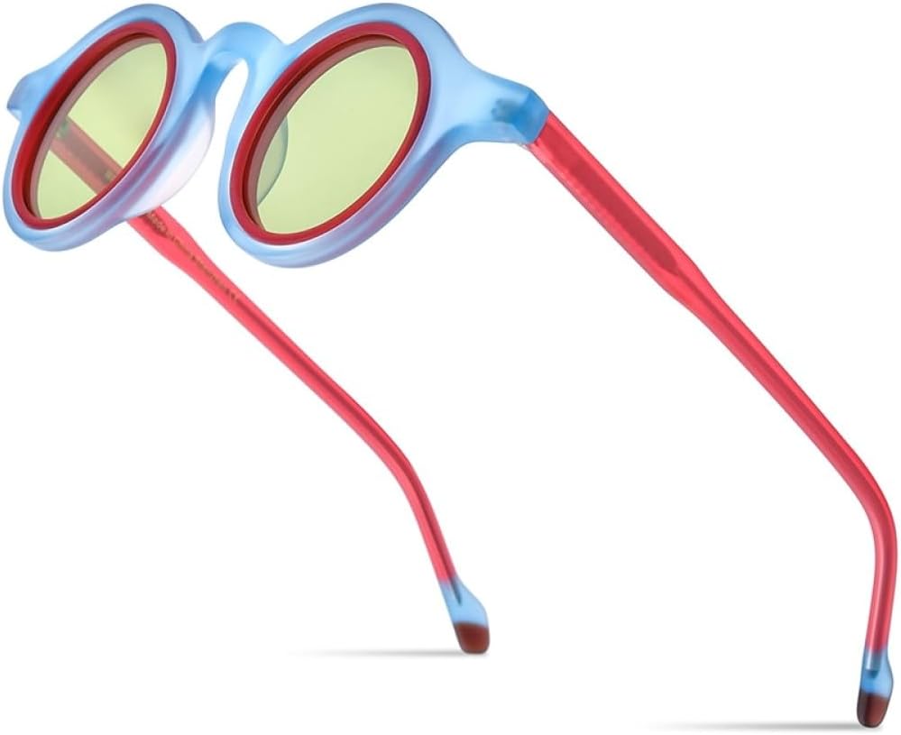 Солнцезащитные очки MUTYNE из матового ацетата, мужские, с двойной петлей, ретро, маленькие круглые, защита от УФ-излучения UV400, женские солнцезащитные очки, Matte Blue Green
Солнцезащитные очки MUTYNE из матового ацетата, мужские, с двойной петлей, ретро, маленькие круглые, защита от УФ-излучения UV400, женские солнцезащитные очки, Matte Blue Green