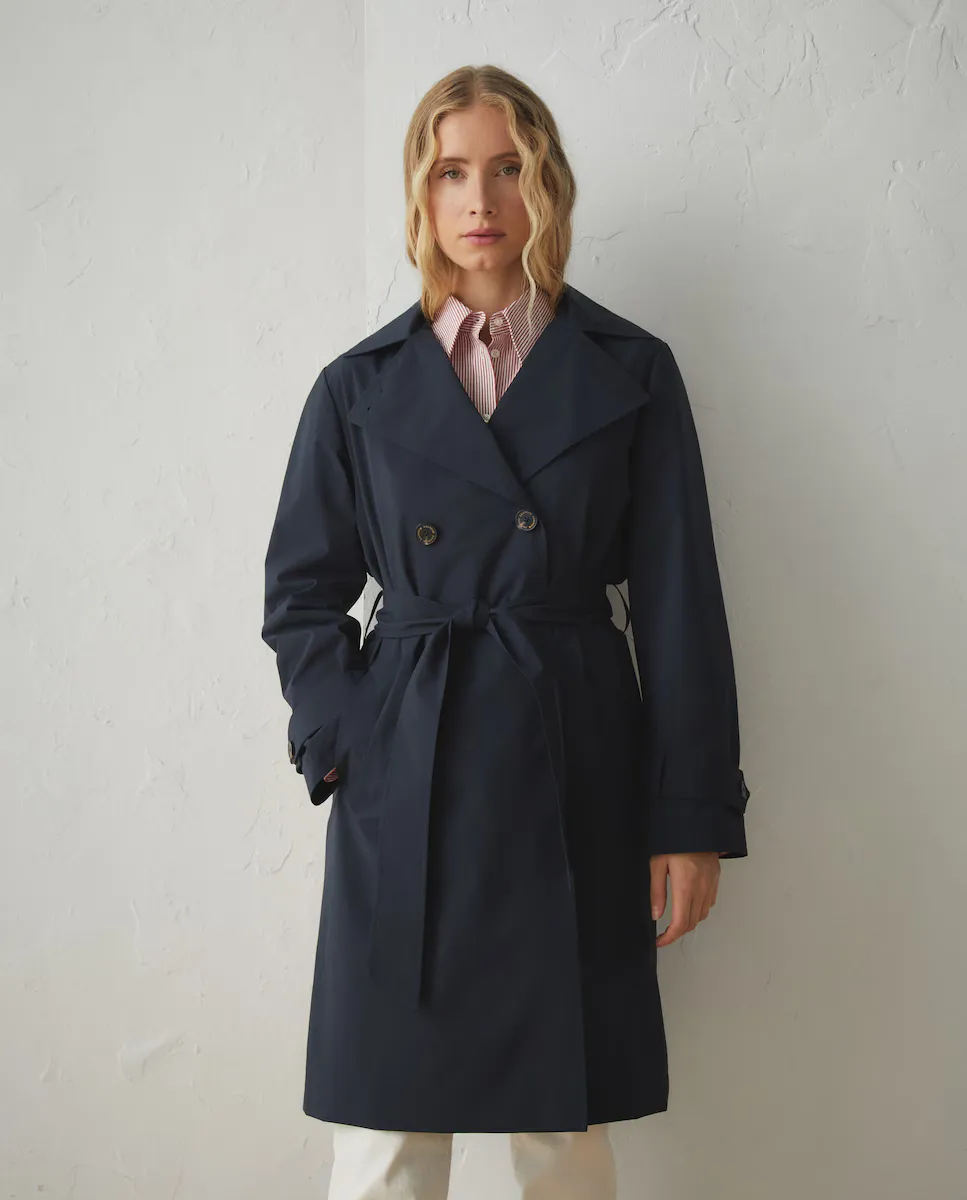 Женский классический тренч с капюшоном Lloyd's, тёмно-синий
Женский классический тренч с капюшоном Lloyd's, тёмно-синий
