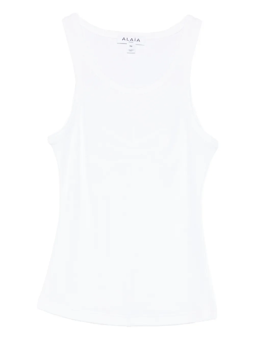 Топ с U-образным вырезом Alaïa, белый
Топ с U-образным вырезом Alaïa, белый