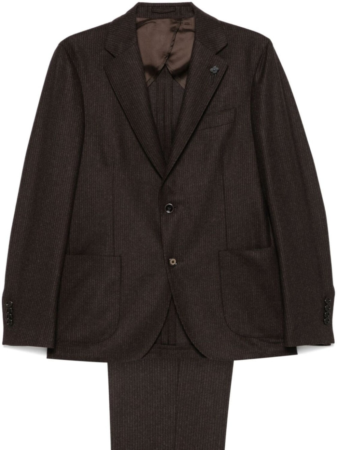 Lardini костюм в полоску, коричневый 
Lardini костюм в полоску, коричневый