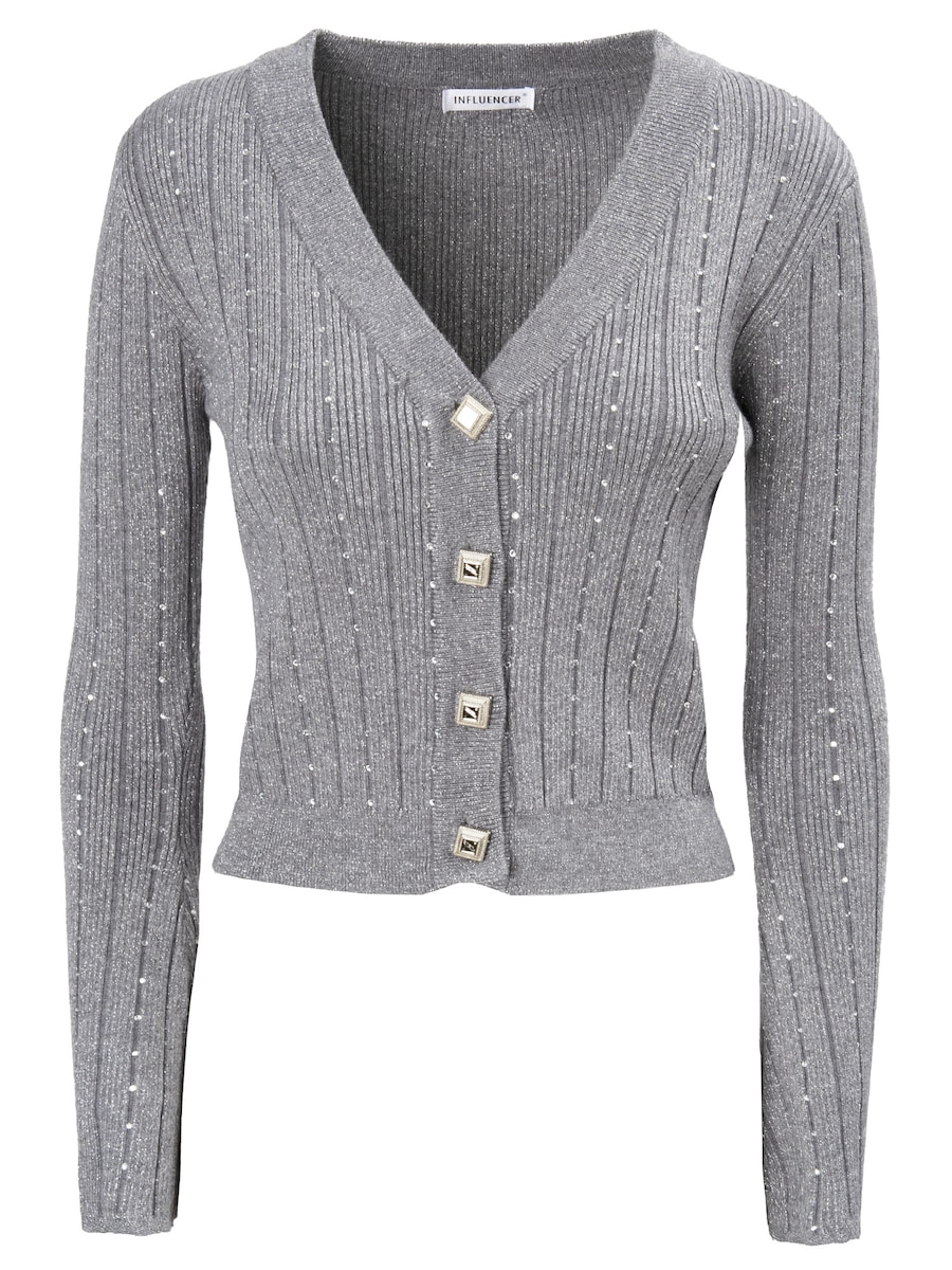 Вязаный кардиган Influencer, серый
Вязаный кардиган Influencer, серый
