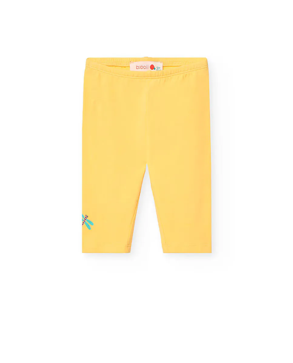 Пиратские леггинсы для девочки с деталями на ноге Boboli, желтый
Пиратские леггинсы для девочки с деталями на ноге Boboli, желтый
