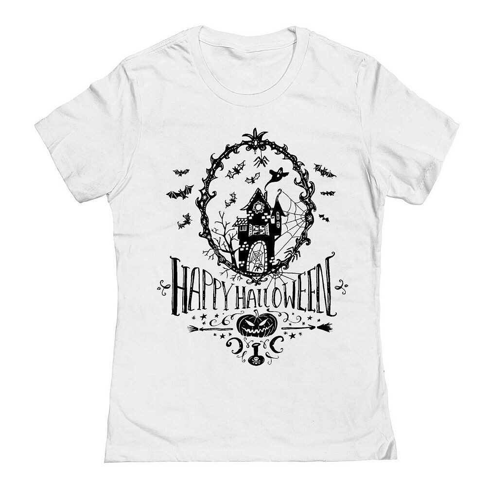 Футболка Junior's Happy Halloween с рисунком Хэллоуина, белый
Футболка Junior's Happy Halloween с рисунком Хэллоуина, белый