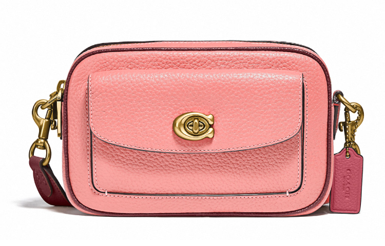COACH Willow Pebbled Leather Camera Bag Shoulder Bag Crossbody Bag Women's Brass With Candy Pink Multicolor
COACH Willow Pebbled Leather Camera Bag Shoulder Bag Crossbody Bag Women's Brass With Candy Pink Multicolor