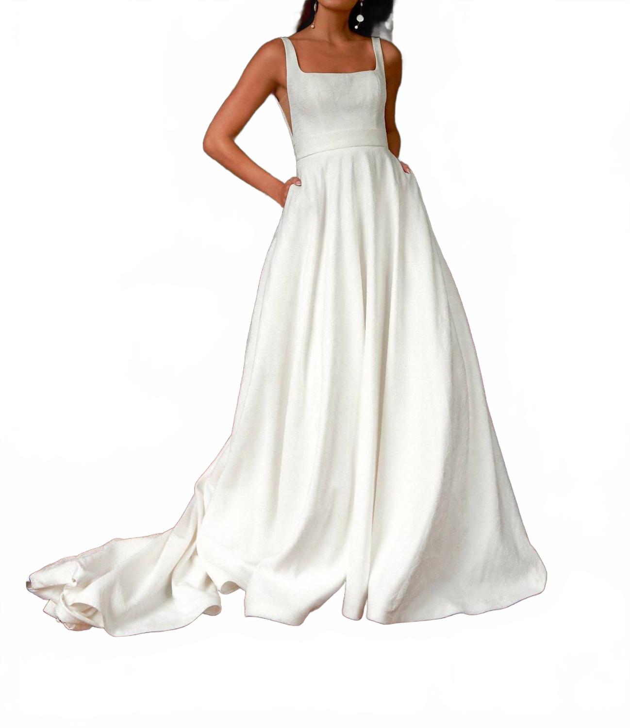 Квадратный вырез свадебное платье с цветочным жаккардом в цвете айвори Justin Alexander, слоновая кость
Квадратный вырез свадебное платье с цветочным жаккардом в цвете айвори Justin Alexander, слоновая кость