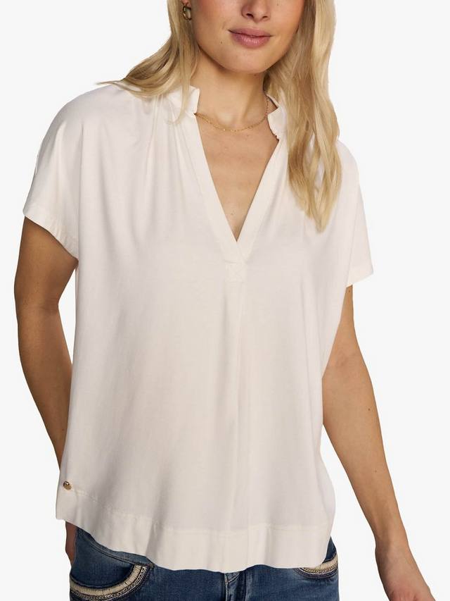 Топ с коротким рукавом shira MOS MOSH, экрю 
Топ с коротким рукавом shira MOS MOSH, экрю