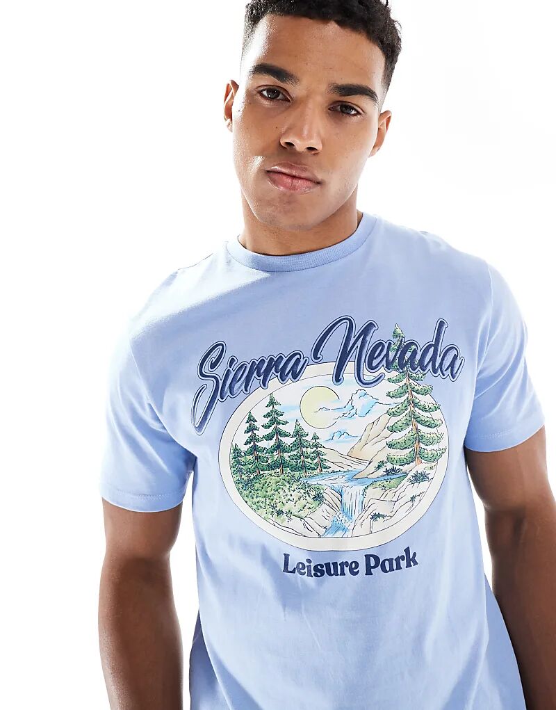 Футболка свободного кроя стандартного кроя ASOS DESIGN с изображением пейзажа бледно-голубого цвета
Футболка свободного кроя стандартного кроя ASOS DESIGN с изображением пейзажа бледно-голубого цвета