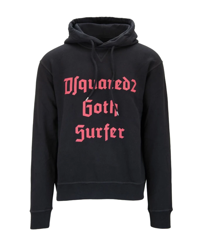 Худи с контрастным текстовым принтом Dsquared2, черный
Худи с контрастным текстовым принтом Dsquared2, черный