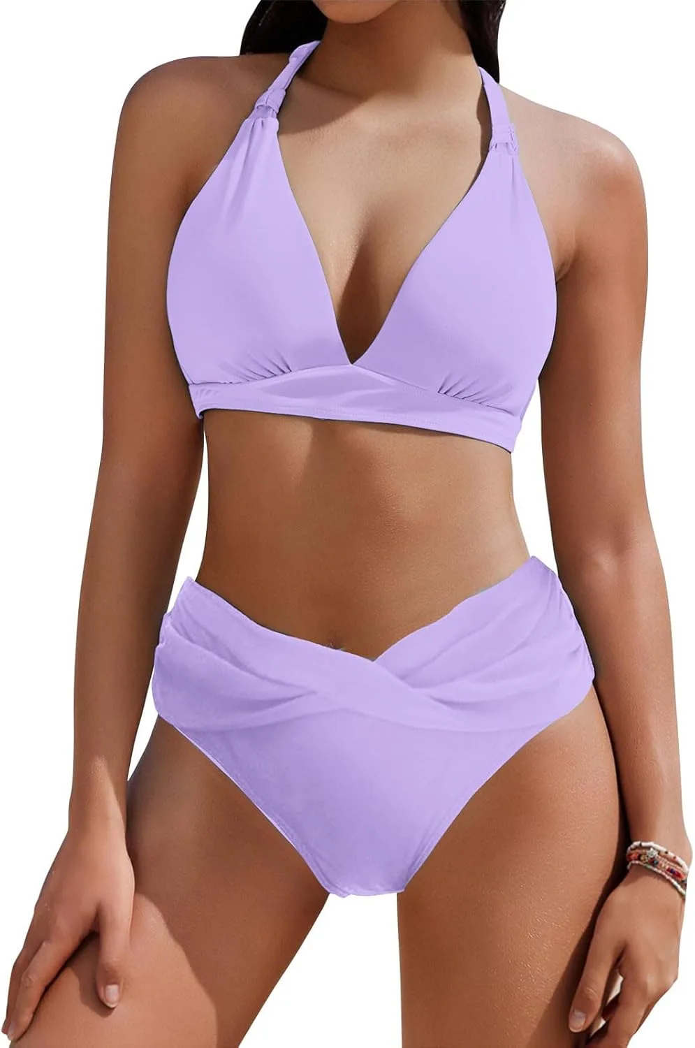 Купальник женский двухсоставный High Waisted Bikini Push Up Halter Zzalalana
Купальник женский двухсоставный High Waisted Bikini Push Up Halter Zzalalana